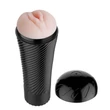 Kép 2/9 - Debra - Pink Pussy - bordázott, vibrációs vagina maszturbátor (natúr)
