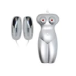 Kép 8/11 - Debra - Pussy &amp; Ass Vibrating Eggs - 10 funkciós, interaktív, élethű vagina és ánusz maszturbátor dupla wired vibrotojással (natúr)