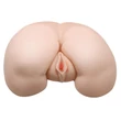 Kép 2/10 - Debra - Realistic Vagina &amp; Ass 1 - interaktív, élethű vagina és ánusz maszturbátor wired vibrotojással (natúr)