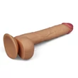 Kép 3/8 - Lovetoy - 10 &quot; Legendary King Sized Realistic Dildo - rugalmas, rögzíthető, élethű dildó (27,5cm) - natúr
