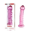 Kép 4/4 - Lovetoy - 7,5&quot; Glass Romance - temperálható, ívelt üveg dildó (18cm) - pink