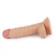 Kép 2/7 - Lovetoy - 7,5&quot; Real Extreme Dildo - rögzíthető, élethű, herés dildó (19cm) - natúr