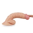 Kép 3/7 - Lovetoy - 7,5&quot; Real Extreme Dildo - rögzíthető, élethű, herés dildó (19cm) - natúr
