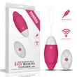 Kép 1/7 - Lovetoy - Ijoy - Wireless Remote Control Rechargeable Egg #1 - 10 funkciós, wireless vibrotojás (USB) - pink