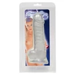 Kép 3/3 - Orion - Crystal Clear Dong Suction Cup - rögzíthető, élethű, herés dildó (18cm) - színtelen
