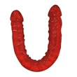 Kép 2/4 - Orion - Ultra Dongs - kétvégű, élethű dildó (43cm) - piros