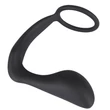 Kép 2/9 - You2Toys - Black Velvets Ring &amp; Plug - szilikon prosztata masszírozó péniszgyűrűvel (fekete)