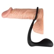 Kép 8/9 - You2Toys - Black Velvets Ring &amp; Plug - szilikon prosztata masszírozó péniszgyűrűvel (fekete)