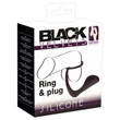 Kép 9/9 - You2Toys - Black Velvets Ring &amp; Plug - szilikon prosztata masszírozó péniszgyűrűvel (fekete)