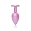 Kép 5/8 - B - Series HeavyFun - Jewellery Pearl Pink Plug - áttetsző kristályos, nagy méretű análdugó (L) - pink