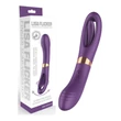 Kép 7/8 - B-Series Joy - Flicking Dual G-Spot Vibrator - 10 funkciós, duplavégű nyaló és G-pont vibrátor (USB) - lila