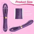 Kép 8/8 - B-Series Joy - Flicking Dual G-Spot Vibrator - 10 funkciós, duplavégű nyaló és G-pont vibrátor (USB) - lila