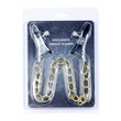 Kép 2/4 - Fetish B - Series - Exclusive Nipple Clamps No.8 - állítható fém mellbimbó csipesz és lánc