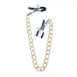 Kép 4/4 - Fetish B - Series - Exclusive Nipple Clamps No.8 - állítható fém mellbimbó csipesz és lánc