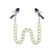 Kép 1/4 - Fetish B - Series - Exclusive Nipple Clamps No.8 - állítható fém mellbimbó csipesz és lánc