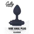 Kép 1/2 - Guilty Toys - Vibe Anal Plug - 10 funkciós, szilikon vibrációs análdugó (8,1cm) - fekete