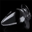 Kép 2/5 - Lovetoy - 4.5'' Flawless Clear Anal Plug - rögzíthető análkúp (11,5cm) - áttetsző