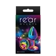 Kép 1/2 - NS Novelties - Rear Assets - Multicolor Small Rainbow - kisméretű, díszített, fém análdugó (S) - multicolor