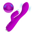 Kép 2/10 - Pretty Love  - Gloria - 12 vibrációs, memória funkciós, nyalogató csiklóizgató és G-pont vibrátor (USB) - lila