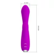 Kép 8/10 - Pretty Love  - Gloria - 12 vibrációs, memória funkciós, nyalogató csiklóizgató és G-pont vibrátor (USB) - lila