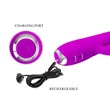Kép 9/10 - Pretty Love  - Gloria - 12 vibrációs, memória funkciós, nyalogató csiklóizgató és G-pont vibrátor (USB) - lila