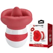 Kép 1/11 - Pretty Love  - Mina - 10 funkciós, száj alakú, nyelves nyalóvibrátor (USB) - piros/fehér