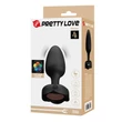 Kép 2/8 - Pretty Love  - Olman - 10 funkciós, vibrációs anális izgató villogó LED fényárral (USB) - fekete