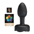 Kép 3/8 - Pretty Love  - Olman - 10 funkciós, vibrációs anális izgató villogó LED fényárral (USB) - fekete