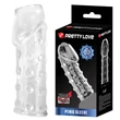 Kép 1/7 - Pretty Love - Penis Sleeve - élethű, rücskös, nyitott péniszköpeny (áttetsző)