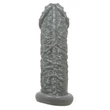 Kép 6/9 - Pretty Love - Realistic Penis Sleeve Black II - élethű, rücskös péniszköpeny heregyűrűvel (fekete)
