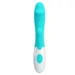 Kép 3/9 - Pretty Love - Snappy - szilikon, 30 funkciós, élethű csiklóizgató és G-pont vibrátor (light blue)
