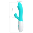 Kép 8/9 - Pretty Love - Snappy - szilikon, 30 funkciós, élethű csiklóizgató és G-pont vibrátor (light blue)