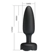 Kép 7/8 - Pretty Love  - Tarion - 10 funkciós, fel-le mozgó, vibrációs anális izgató villogó LED fényárral (USB) - fekete