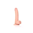 Kép 3/7 - RealRock - 8&quot; Curved Realistic Dildo Balls Suction Cup - rögzíthető, herés, élethű dildó (20,5cm) - testszínű