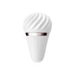 Kép 2/4 - Satisfyer - Layons Sweet Sensation - prémium, 10 funkciós, rotációs, tölcséres fagyi alakú csiklóizgató és masszírozó (USB) - fehér