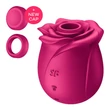 Kép 2/6 - Satisfyer - Pro 2 Classic Blossom - 11 funkciós, léghullámos csiklóizgató rózsa-vibrátor és masszírozó (USB) - piros