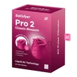 Kép 1/6 - Satisfyer - Pro 2 Classic Blossom - 11 funkciós, léghullámos csiklóizgató rózsa-vibrátor és masszírozó (USB) - piros