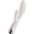 Kép 1/9 - Satisfyer - Spinning Vibe 1 Beige - prémium, 12 vibrációs és 5 rotációs funkciós G-pont vibrátor (USB) - fehér 