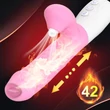 Kép 4/6 - B - Series Fox - 7 vibrációs és melegítő funkciós, nyelves csiklóizgató és G-pont vibrátor (USB) - pink