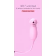 Kép 11/15 - B - Series Lyla - Elva Dual Purpose - 9 funkciós léghullámos csiklóizgató melegítő funkciós masszírozó szárral (USB) - pink