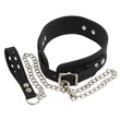 Kép 2/7 - Bad Kitty - Naughty Toys - Shackles - állítható szilikon nyakörv (fekete) 