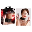 Kép 6/7 - Bad Kitty - Naughty Toys - Shackles - állítható szilikon nyakörv (fekete) 