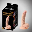 Kép 3/3 - Power Escorts - Rocket John 7,3&quot; -  élethű, rögzíthető, herés dildó (natúr)
