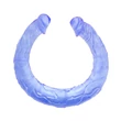 Kép 1/5 - Baile - Double Dong - duplavégű, élethű dildó (45cm) - kék