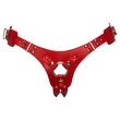 Kép 5/6 - Bad Kitty - Naughty Toys - Strap On - állítható, fűzős bőr hám felcsatolható termékekhez (piros)