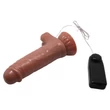 Kép 6/13 - Baile - Beautiful Maddox 7,3&quot; - rögzíthető, távirányítású, élethű vibrátor (18,5cm) - barna