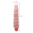Kép 7/9 - Baile - Flexi Vibe Sensual Spine - hajlítható, bordázott vibrátor (19,5)cm - testszínű