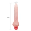 Kép 6/9 - Baile - Flexi Vibe Sensual Spine - élethű, hajlítható vibrátor (19,3cm) - natúr