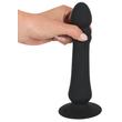 Black Velvets - Anal Thruster - rögzíthető, wireless, vibrációs análdildó (USB) - fekete