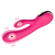 Kép 13/16 - Boss Series - 7+7 fokozatos, fűtés funkciós csiklóizgató és G-pont vibrátor (USB) - pink